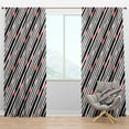 thumbnail image 1 of Designart 'Geometrical Abstract Retro Minimal Pattern XII' Mid-Century Modern Blackout Curtain Panel, 1 of 4