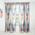 thumbnail image 1 of Designart 'Geometrical Modern Shapes Pattern' Mid-Century Modern Curtain Panel, 1 of 4