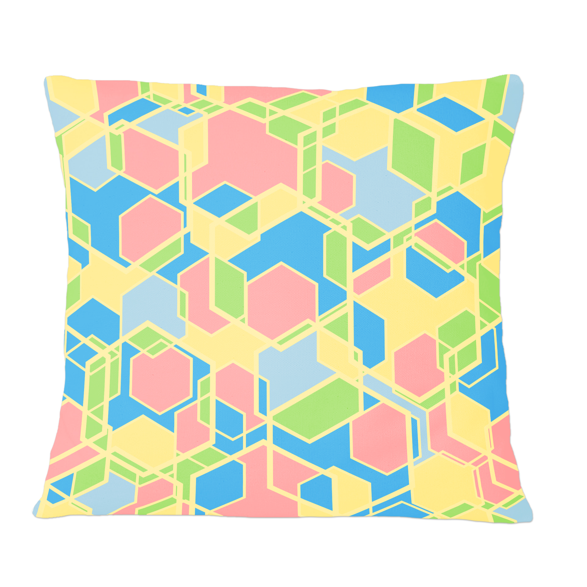 Designart Geometrical Pastel Abstract II' Mid-Century Modern Throw Pillow - 12x20
