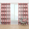 thumbnail image 1 of Designart 'Geometrical Retro Abstract Minimal Pattern VIII' Mid-Century Modern Curtain Panel, 1 of 4