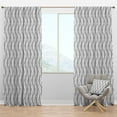 thumbnail image 1 of Designart 'Geometrical Retro Abstract Minimal Pattern X' Mid-Century Modern Blackout Curtain Panel, 1 of 4
