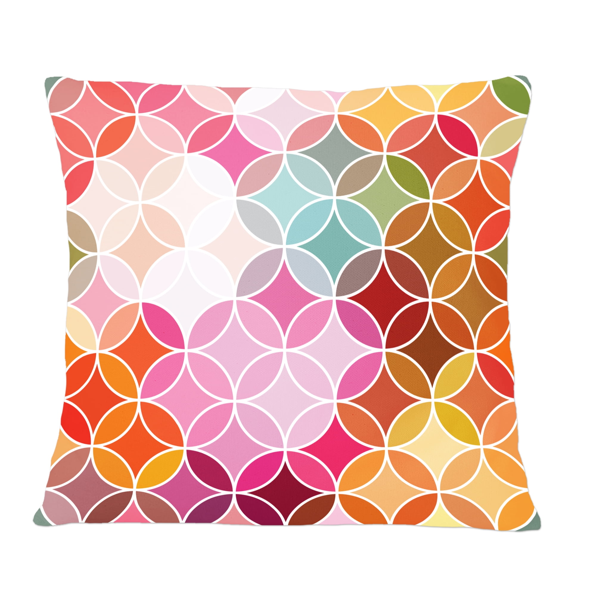 Designart Geometrical Retro Design II' Mid-Century Modern Throw Pillow - 12x20