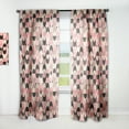 thumbnail image 1 of Designart 'Geometrical Retro Design XI' Mid-Century Modern Curtain Panel, 1 of 5