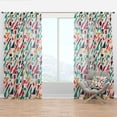 thumbnail image 1 of Designart 'Geometrical Retro Design XIV' Mid-Century Modern Curtain Panel, 1 of 4