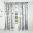 thumbnail image 1 of Designart 'Geometrical Retro Grid III' Mid-Century Modern Curtain Panel, 1 of 5
