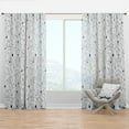 thumbnail image 1 of Designart 'Geometrical Retro Grid III' Mid-Century Modern Curtain Panel, 1 of 4