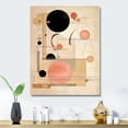 thumbnail image 1 of Designart "Geometry in Motion in Beige III" Abstract Shapes Metal Wall Decor, 1 of 5