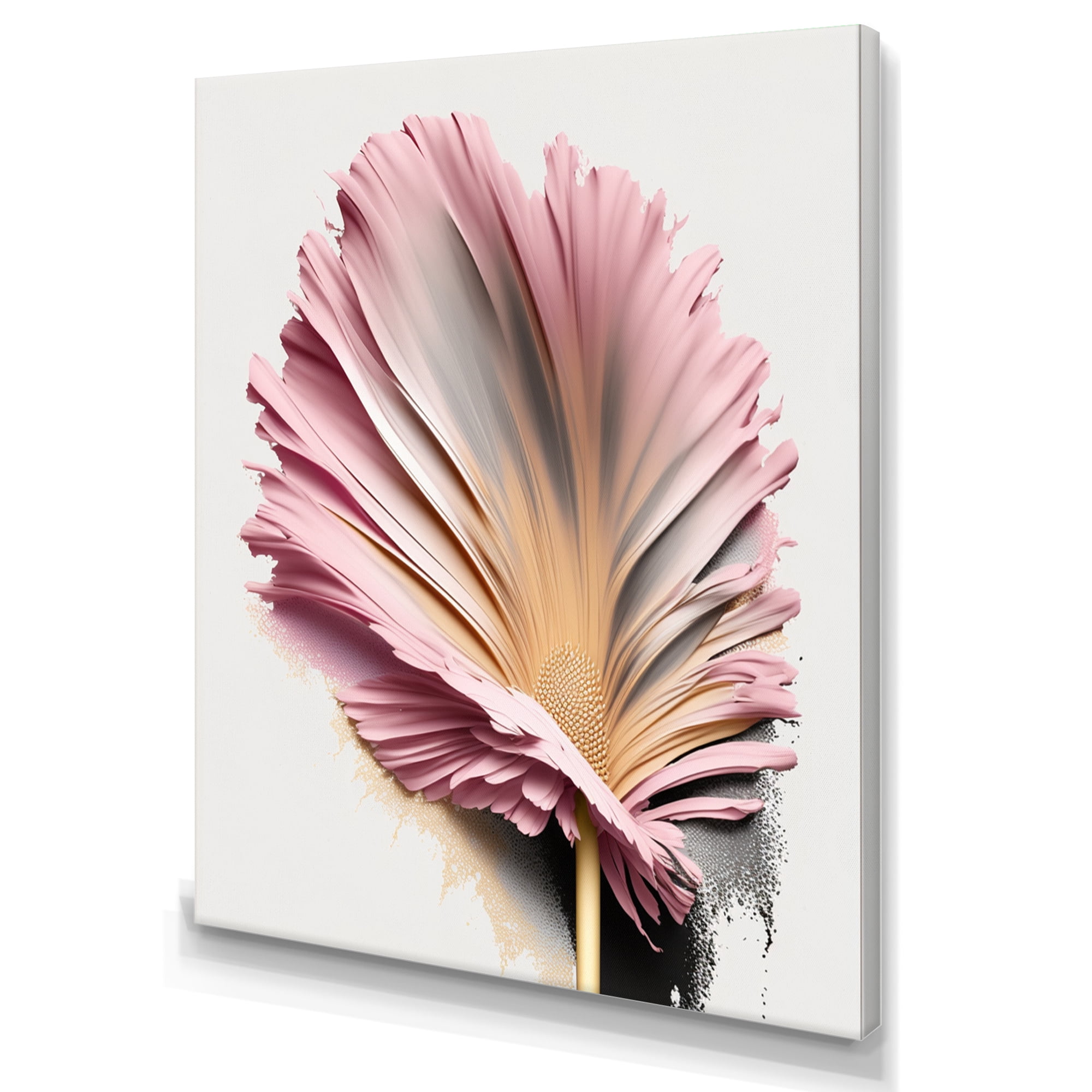 Designart Gerbera Hyperrealistic Flowers I Canvas Wall Art