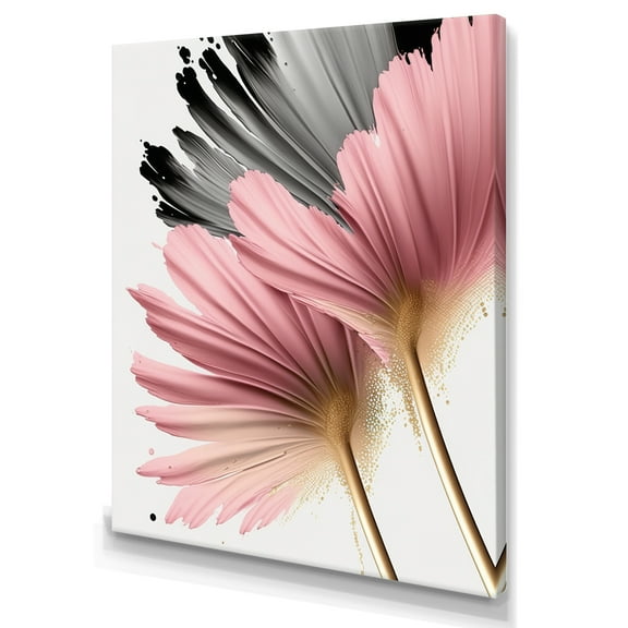 Designart Gerbera Hyperrealistic Flowers III Canvas Wall Art