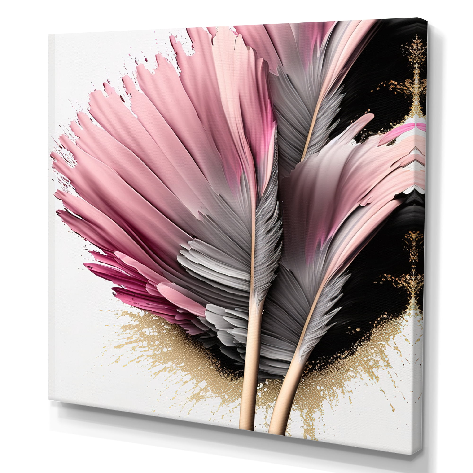Designart Gerbera Hyperrealistic Flowers V Canvas Wall Art