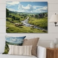 thumbnail image 1 of Designart "Germany Landmarks Cow In painting I" Animals Canvas Wall Art, 1 of 5