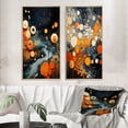 thumbnail image 1 of Designart "Geyser Geothermal Wonders composition I" Geyser Framed Wall Art Set Of 2 - Orange Landscapes Gallery Wall Frame Set For Home Decor, 1 of 7