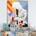 thumbnail image 1 of Designart "Geyser Horizon In De Stijl I" Geyser Floater Framed Wall Art Prints, 1 of 5