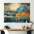 thumbnail image 1 of Designart "Giant Sun Cloud" Modern Landscape Beach Wall Art For Kitchen, 1 of 5