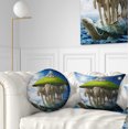 thumbnail image 1 of Designart Giant Turtle Carrying Elephants - Abstract Throw Pillow - 12x20, 1 of 5