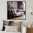 thumbnail image 1 of Designart "Gilded Accents On The Lilac Couch I" Lilacs Floater Framed Wall Decor, 1 of 5