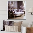 thumbnail image 1 of Designart "Gilded Accents On The Lilac Couch I" Lilacs Floater Framed Wall Decor, 1 of 5