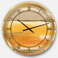 thumbnail image 1 of Designart 'Gilded Amber II' Glam wall clock, 1 of 3