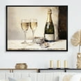 thumbnail image 1 of Designart "Gilded Bubbles In Glass I" Champagne Floater Framed Wall Decor, 1 of 5