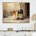thumbnail image 1 of Designart "Gilded Bubbles In Glass II" Champagne Floater Framed Canvas Art Print, 1 of 5