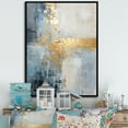 thumbnail image 1 of Designart "Gilded Winter Serenity II" Winter Landscape Floater Framed Canvas Art Print, 1 of 5