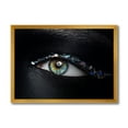 thumbnail image 1 of Designart 'Girl Eyes With Multi-Colored Glass Sparkles' Modern Framed Art Print, 1 of 4