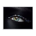 thumbnail image 1 of Designart 'Girl Eyes With Multi-Colored Glass Sparkles' Modern Framed Canvas Wall Art Print, 1 of 5