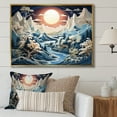 thumbnail image 1 of Designart "Glacier Arctic II" Modern Floater Framed Wall Art Living Room, 1 of 7