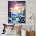 thumbnail image 1 of Designart "Glacier Frozen Majesty Collage" Landscape & Nature Floater Framed Wall Art Print, 1 of 7