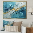 thumbnail image 1 of Designart "Glacier Frozen Majesty composition II" Landscapes Floater Framed Canvas Print, 1 of 7