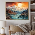 thumbnail image 1 of Designart "Glacier Glacial Majesty composition" Landscapes Floater Framed Canvas Wall Art, 1 of 7