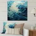 thumbnail image 1 of Designart "Glacier Glacial Sprial Painting I" Pointillism Metal Wall Art, 1 of 5