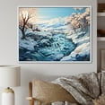 thumbnail image 1 of Designart "Glacier Glacial Winter Euphony III" Landscapes Floater Framed Wall Art Print, 1 of 7
