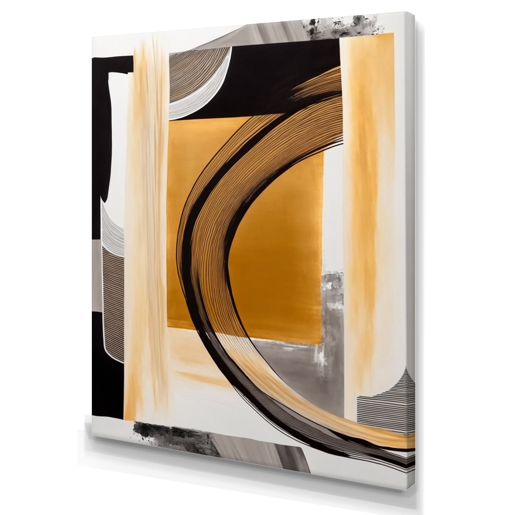 Designart Glam Art Deco Abstract III Canvas Wall Art