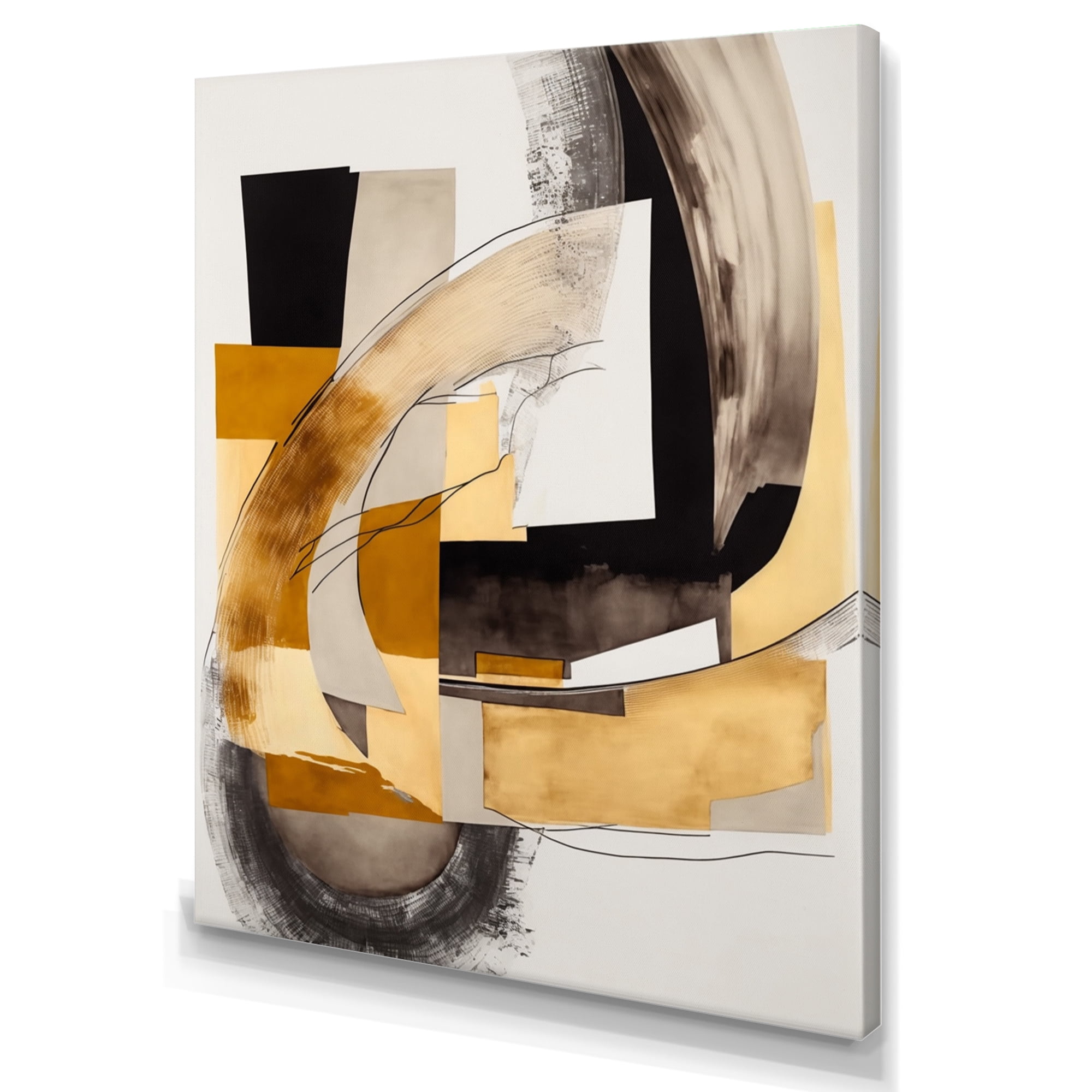 Designart Glam Art Deco Abstract IV Canvas Wall Art