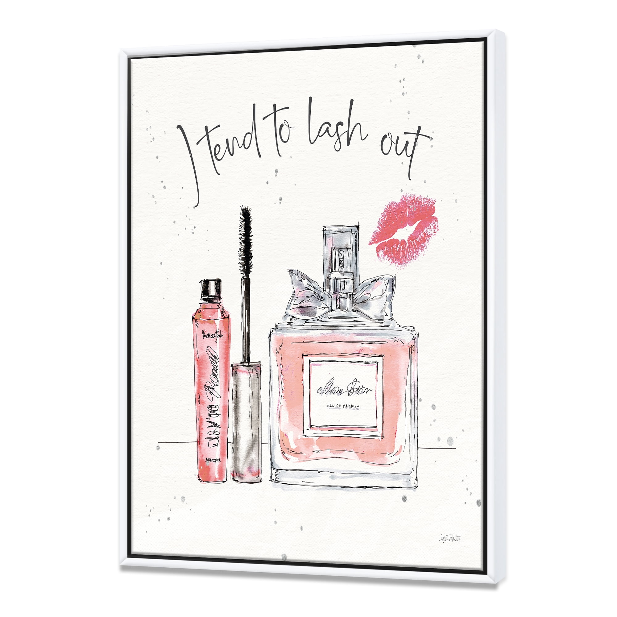 Designart ' Glam Chic Accents V ' Fashion Framed Canvas