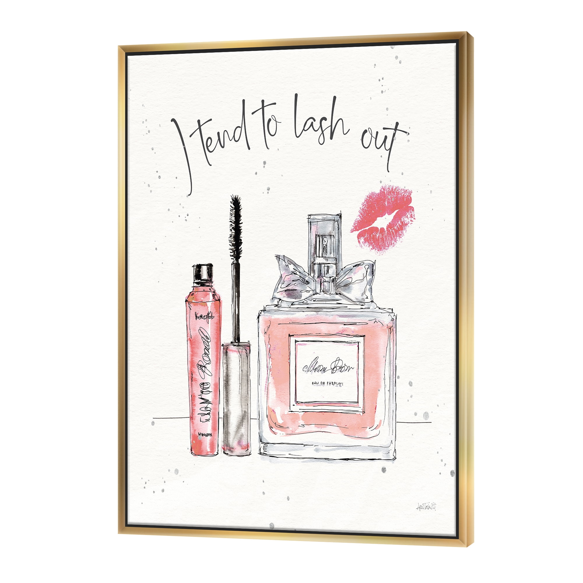 Designart ' Glam Chic Accents V ' Fashion Framed Canvas