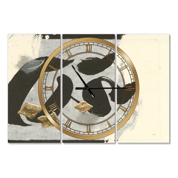 Designart 'Glam Collage I' Modern wall clock
