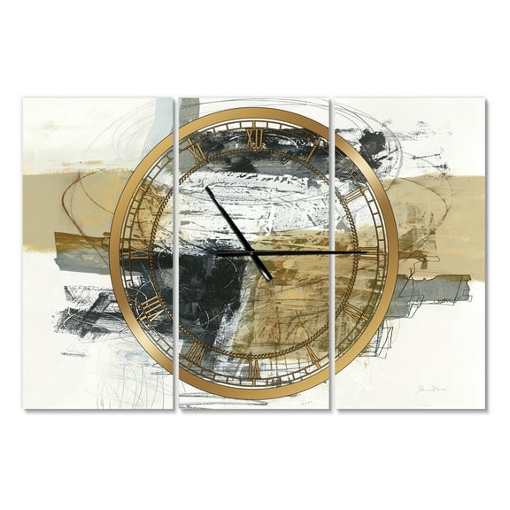 Designart 'Glam Cream Dream II' Modern wall clock