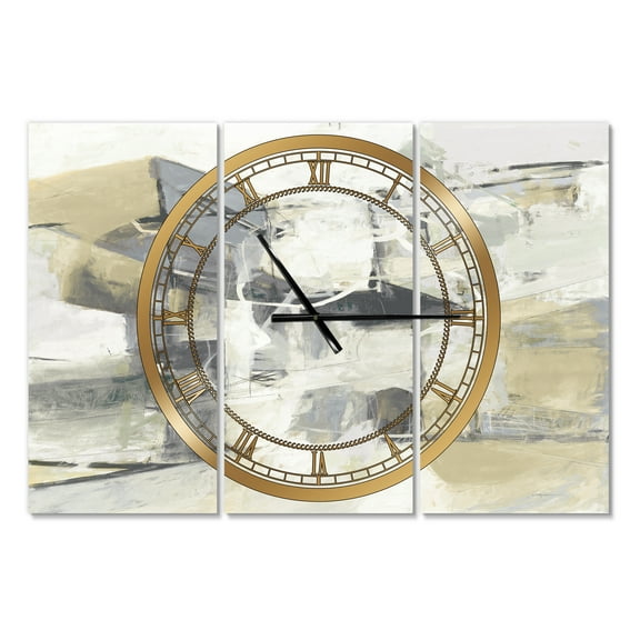 Designart 'Glam Cream Dream IV' Modern Wall Clock