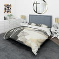 thumbnail image 1 of Designart 'Glam Dancing shape II' Glam Duvet Cover Set, 1 of 1