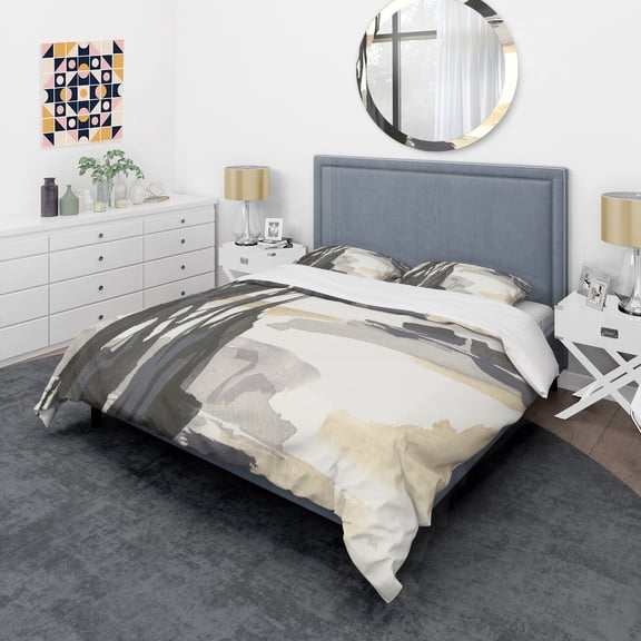 Designart 'Glam Dancing shape II' Glam Duvet Cover Set