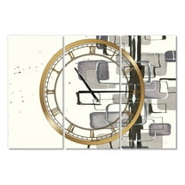 Designart 'Glam Dancing shape III' Modern wall clock