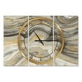 thumbnail image 1 of Designart 'Glam Gold Canion' Modern wall clock, 1 of 3