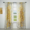 thumbnail image 1 of Designart 'Glam Gold Yellow Explosion Blocks' Modern Curtain Panel, 1 of 5