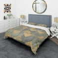 thumbnail image 1 of Designart 'Glam Metallic Form I' Glam Duvet Cover Set, 1 of 1