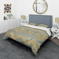 thumbnail image 1 of Designart 'Glam Metallic Form III' Glam Duvet Cover Set, 1 of 1