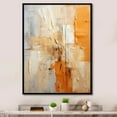 thumbnail image 1 of Designart "Glam Orange Beige composition IV" Fashion Floater Framed Wall Decor, 1 of 7