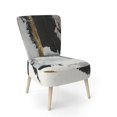 thumbnail image 1 of Designart 'Glam Painted Arcs II' Upholstered Transitional Accent Chair and Arm Chair, 1 of 5