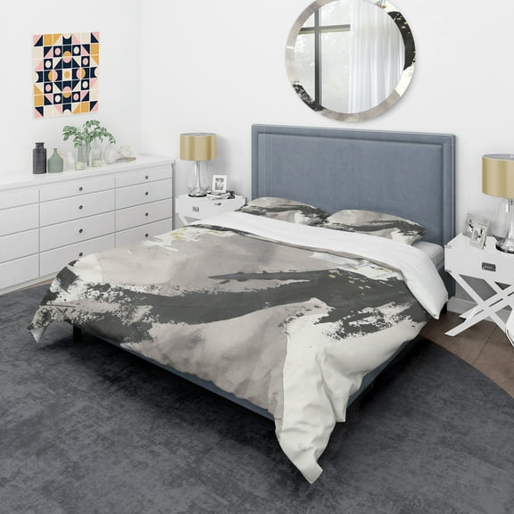 Designart 'Glam Painted Arcs III' Glam Duvet Cover Set